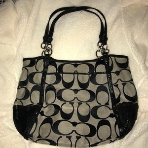 Black & Grey Coach Bag